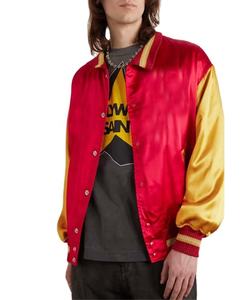 เสื้อแจ็คเก็ตเวอร์ซิตี้คุณภาพสูงแบบกำหนดเอง เสื้อแจ็คเก็ตผ้าซาตินเรียบสำหรับผู้ชาย เสื้อแจ็คเก็ตผ้าซาตินเวอร์ซิตี้สำหรับผู้ชาย - Product Image 2