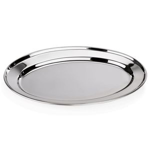 Élégant plateau de service décoratif en acier inoxydable conçu pour les banquets formels en famille et les occasions en plein air - Product Image 5