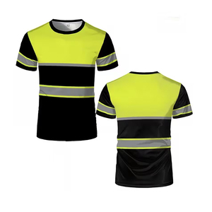 T-shirts de travail à manches courtes à séchage rapide pour les ouvriers du bâtiment, haute visibilité, réfléchissants, vêtements de travail haute visibilité - Product Image 1