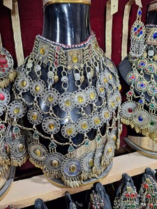 Meilleur prix, ensemble de bijoux afghans légers et robustes, collier vintage, boucles d'oreilles, forme personnalisée pour femmes, filles, Offre Spéciale pour mariage - Product Image 5