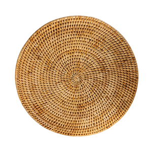 Tendance du moment : assiettes de présentation en rotin tressé, accessoires de table écologiques pour tables modernes - Product Image 1