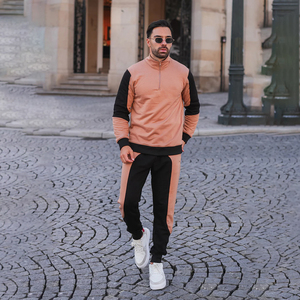 2025 polaire pull à capuche ensemble personnalisé hommes deux pièces Joggers costumes ensemble survêtement pour hommes - Product Image 1