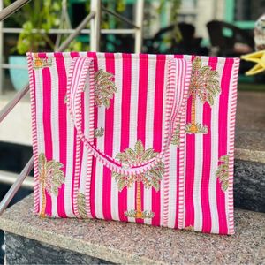 Hand Made Cotton <b>Floral</b> Block Print Shopping <b>Bag</b> Large Shopping <b>Bag</b> Cotton <b>Tote</b> <b>Bag</b> Affordable Women's Gifts for Her - Product Image 1