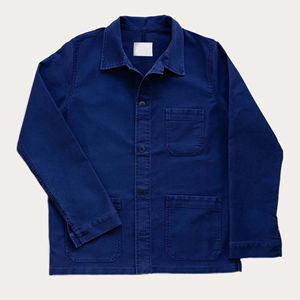 Vente chaude coupe-vent conception personnalisée doux unisexe Bomber veste fermeture éclair poches à rabat décontracté printemps toile lâche imperméable - Product Image 2