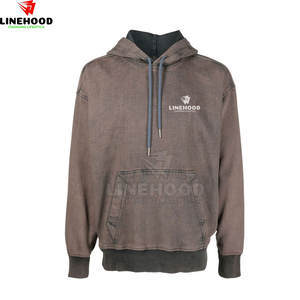 Meilleure vente de sweats à capuche délavés à l'acide pour hommes nouveau design 100% coton basique d'hiver en coton mélangé bas quantité minimale de commande - Product Image 1