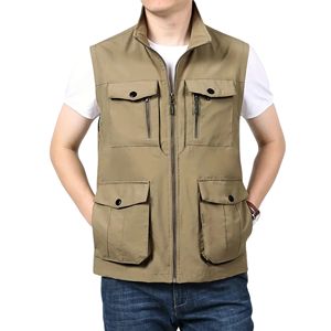 Chaleco de Lona Resistente para Hombre, Chaqueta Ligera y Transpirable para Otoño, Impermeable y Ecológica para Deportes al Aire Libre, Senderismo y Camping - Product Image 1