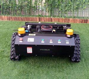 Tondeuse à gazon VIGORUN à essence télécommandée 48V autotractée à lame rotative avec fonction mulching, qualité professionnelle, orange - Product Image 6