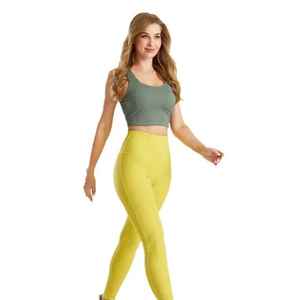 Ropa deportiva informal para mujer, conjuntos de Yoga, cintura elástica, ropa deportiva para entrenamiento y ejercicio en el gimnasio - Product Image 6
