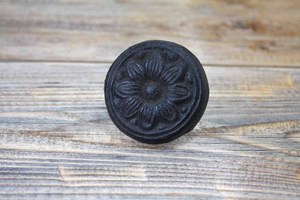 Flower round iron knobs <b>pull</b> cabinet drawer <b>for</b> <b>home</b> dresser door cabinet furniture decorative kitchen wardrobe handle knobs - Product Image 3