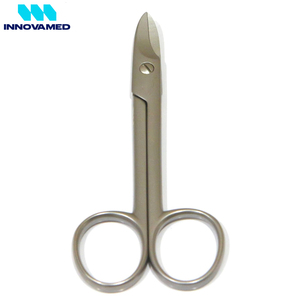 INNOVAMED INSTRUMENTS Ciseaux à pédicure manuels pour ongles épais Lames courbées sécurisées 10 cm Acier inoxydable Podologie Ongles des orteils - Product Image 4