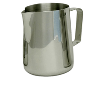 En Acier Inoxydable En Forme De Cloche Crémier Espresso Mousse Pot pour Cafés Restaurants Boulangeries Dessin Floral Art Mini Pichet À Lait