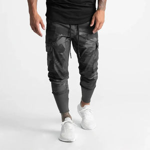 Pantalon de survêtement d'entraînement personnalisé pour hommes, mélange de coton et de polyester, taille moyenne, style décontracté pour Gym Fitness, Jogging-Pantalon de musculation - Product Image 5