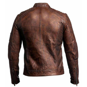 Veste en cuir sur mesure à la mode nouveau design veste fantaisie à vendre équitation d'aventure - Product Image 3