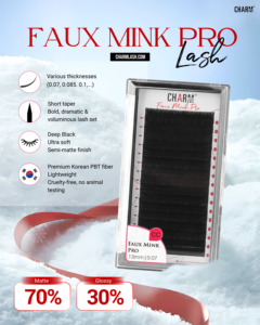 Charmlash - Extensiones de Pestañas Individuales al por Mayor, Pestañas de Visón Real, Extensiones de Pestañas de Visón Sintético al por Mayor, Pestañas Individuales Súper Densas - Product Image 2