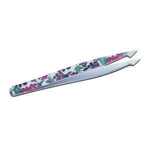 Pince à épiler professionnelle faite à la main en acier carbone de 10,3 cm à pointe inclinée pour poils incarnés, outil de précision pour la beauté et les premiers secours - Product Image 2