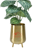Desain Nordic. Set lengkap Emas 3 Pot logam aksesoris dekoratif rumah dengan harga grosir