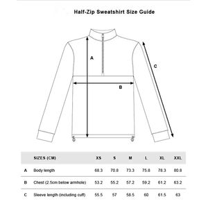 OEM logotipo personalizado sólido manga larga cuello alto media cremallera 100% algodón sudaderas para hombres media cremallera sudaderas - Product Image 6