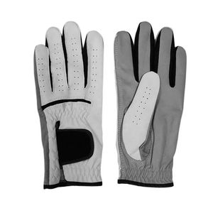 Guantes de golf de piel de oveja Cabretta blanca izquierda y derecha antideslizantes Tela transpirable duradera Logotipo personalizado Material suave para deportes - Product Image 4