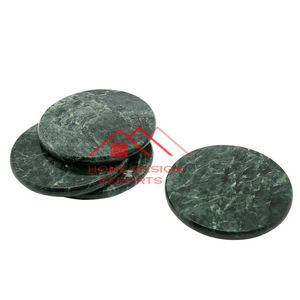 Posavasos de mármol moderno para el hogar, hoteles, decoración de mesa de nasting, uso de posavasos de mármol verde indio de alta exigencia - Product Image 1