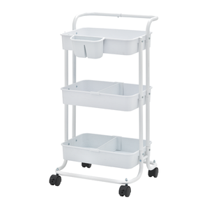 รถเข็นเครื่องมือโลหะสี่ล้อแข็งแรง พร้อมที่เก็บของ มีบริการ OEM - Product Image 1