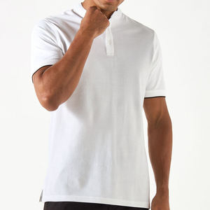 2025 nuevo diseño de verano para hombres Polos Slim Fit cuello mandarín Polo camiseta con mangas cortas - Product Image 4