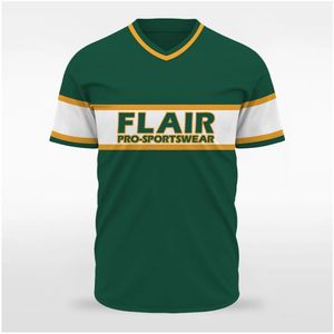 Camisetas de béisbol y sóftbol con cuello redondo de poliéster transpirable personalizables, conjuntos de ropa de diseño impreso sublimado de talla grande - Product Image 1