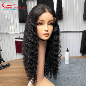 Perruque à fermeture en dentelle HD 5x5 en gros, extensions de cheveux humains Remy bouclés birmans vietnamiens, perruques bouclées birmans - Product Image 1