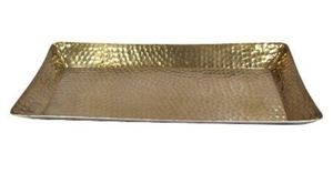 Bandeja con acabado antiguo de bronce y Metal, bandeja de metal para pedidos personalizados a granel con acabado único en venta, novedad - Product Image 6