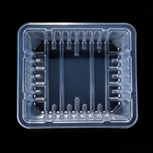 Bandejas de Plástico Transparente Desechables y Reciclables al por Mayor, Contenedor de Alimentos para Llevar de Supermercado, Envases de <span class=keywords><strong>PET</strong></span> para Verduras y Frutas - Product Image 6