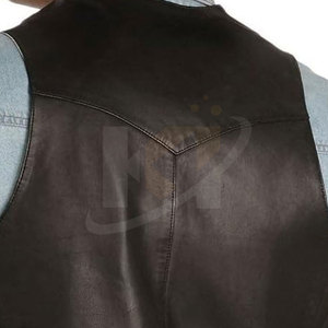 Best Selling For Adult Men Leather <b>Vest</b> Genuine Leather In New Style High Quality Breathable Fashion Leather <b>Vest</b> - Product Image 6