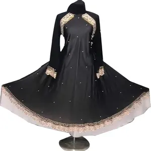 Black Dubai abaya islamic traditional clothing for muslim women and girls 2022 beautiful abaya collection