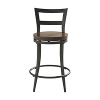 Tabouret de bar moderne au look luxueux avec assise rembourrée épaisse et base métallique stable, design contemporain pour hôtel et cuisine extérieure