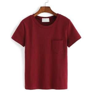 เสื้อยืดลำลองสีทึบสำหรับคู่รักเสื้อยืดผ้าฝ้าย100% แฟชั่นชุดรูปแบบใส่ได้ทั้งชายและหญิงขายส่ง - Product Image 2