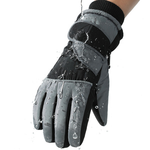 Direct Factory Custom Made Leather Ski Gloves Breathable Sports Winter Gloves <b>Thermal</b> <b>Water</b> Resistant Customizable for - Product Image 4