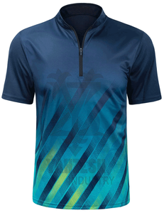 เสื้อกอล์ฟแขนสั้นผ้าฝ้ายใยไผ่ 220 กรัม รุ่นซัมเมอร์ 2023 ลายเรียบ ซิปครึ่งตัว แห้งเร็ว ระบายอากาศได้ดี ผ้าถัก - Product Image 5