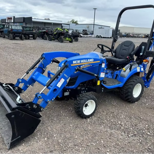 Tracteur compact New Holland Work-Master 25S 4x4 automatique avec chargeur frontal et arrière, composant de pompe centrale disponible à la vente - Product Image 1