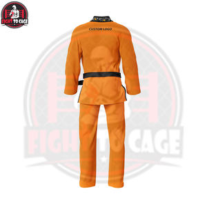 Kimono de BJJ de qualité supérieure, uniforme d'arts martiaux, extensible, respirant, léger, 220g, unisexe, polyester et coton, logo personnalisé - Product Image 2