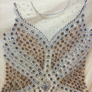 Panneau frontal de robe de soirée perlée personnalisée - Product Image 1