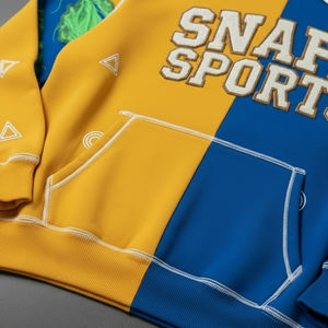 Sweat à capuche en molleton lourd de style streetwear pour homme, sweat à capuche délavé au soleil, sweat à capuche ample pour homme, sweat à capuche délavé à l'acide, broderie - Product Image 4