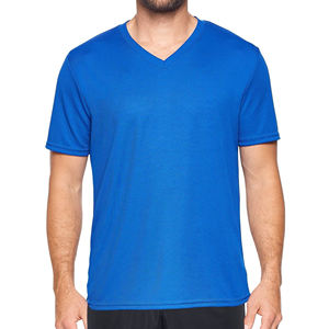 Camiseta de alta calidad para hombre, camiseta transpirable con logotipo personalizado, con cuello en diseño sólido V, nueva camiseta con logotipo personalizado, camisetas al por mayor - Product Image 1