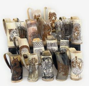 OPTIMISANT POLI FABRIQUÉ À LA MAIN VIKING BOIRE CORNE BIÈRE STEIN Corne à boire tasse Viking Corne à boire Tasse Tasse à café - Product Image 3