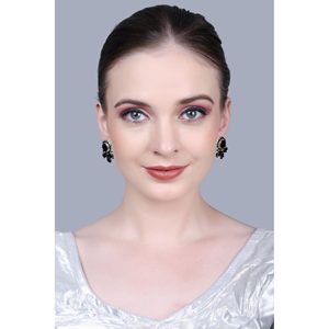 Design 311 Black Fashion Drop <b>Earrings</b> - Product Image 2