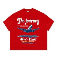 T-shirts ODM OEM Boxy Ombre Confortables et Oversize Brodés pour Ados et Grandes Tailles en Tissu Gaufré Court Écologique