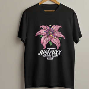 T-shirt unisexe personnalisé à motif graphique, style vintage, 100% coton respirant, streetwear floral, en pleine floraison, vente en gros de t-shirts unisexe - Product Image 1