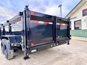 Remolque volquete de perfil bajo de 6x12 de la mejor calidad con puerta de esparcidor Premier Steel CJ 83 \ "X14 '14K GVWR 4 Remolques de camión de lado alto - Product Image 4