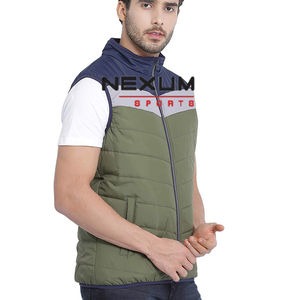 เสื้อกั๊กขนเป็ดเนื้อผ้าระบายอากาศได้ดีสำหรับผู้ชายเสื้อกั๊กขนเป็ดสำหรับอากาศหนาวจัดสั่งแบบพรีเมียม - Product Image 2