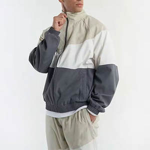 Conjunto de chándal para correr en blanco cortavientos informal personalizado, diseño deportivo de carga, conjunto de chándal de poliéster para hombre - Product Image 3