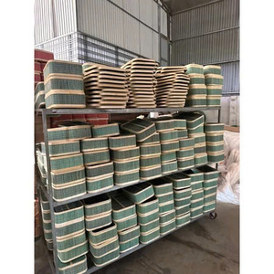 Cesta de Almacenamiento Rectangular de Bambú Tejida a Mano, Organizador Multiusos y Decoración del Hogar - Product Image 5