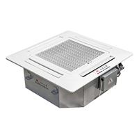 Unité de ventilation à cassette 4 voies Airflow, haute capacité, eau réfrigérée, pour restaurants commerciaux