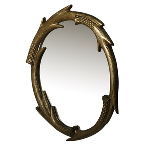 Miroir mural arrondi en aluminium Cadre personnalisé créatif de bonne qualité Vente en gros en usine - Product Image 1